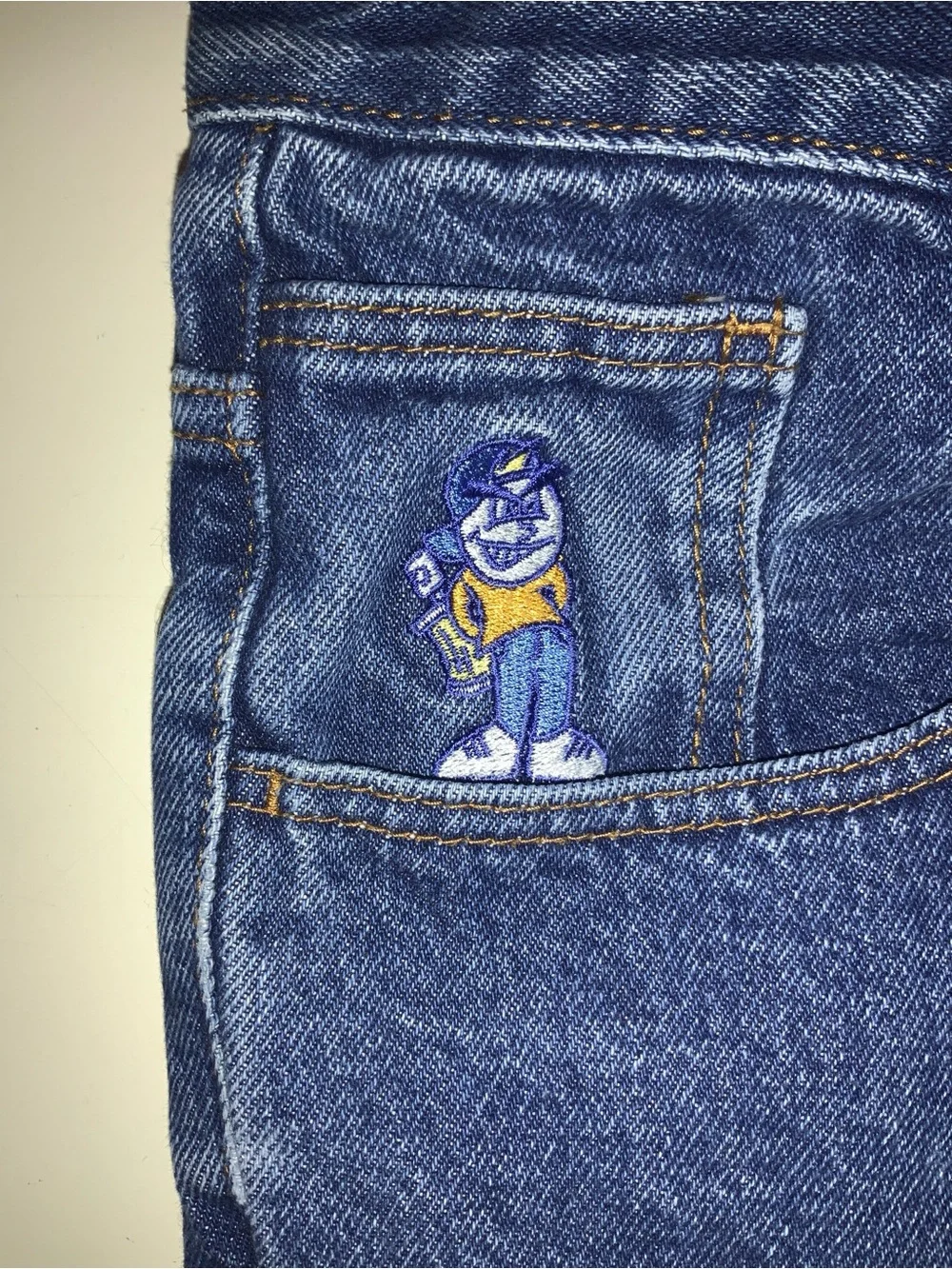 Men's Dark Blue Denim Jeans - Classic Relaxed Fit